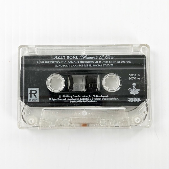 Vintage Bizzy Bone Heavenz Movie Audio Cassette Tape - Picture 2 of 2